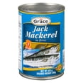 thumbnail image 1 of Grace Jack Mackerel in Brine, 443 g Can, 1 of 7