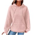 thumbnail image 2 of 2023 Chandail de Mode pour Femmes Rabais de 50 % Liquidation Mode Décontractée Manches Longues Col Rond Chandails pour Dames Hauts Blouse Chandail à Capuchon Uni, 2 of 8