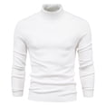 thumbnail image 3 of EGNMCR Chandail à Col Roulé pour Hommes, Chandails pour Hommes Chandail Uni à Col Montant pour Hommes Chandail à Manches Longues Ample Chandail de Base Haut Chandail Chandail à Col Roulé Hommes Chandail, 3 of 5