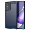 thumbnail image 1 of PANDACO Navy Brushed Metal Case for Samsung Galaxy Note 20 Ultra, 1 of 4