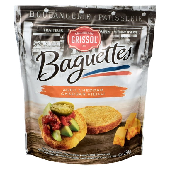 Boulangerie Grissol Baguettes Aged Cheddar, Dare