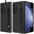 thumbnail image 1 of For Samsung Galaxy Z Fold 7 Slim Matte PC Shockproof Phone Cases With S Pen - Black, 1 of 5