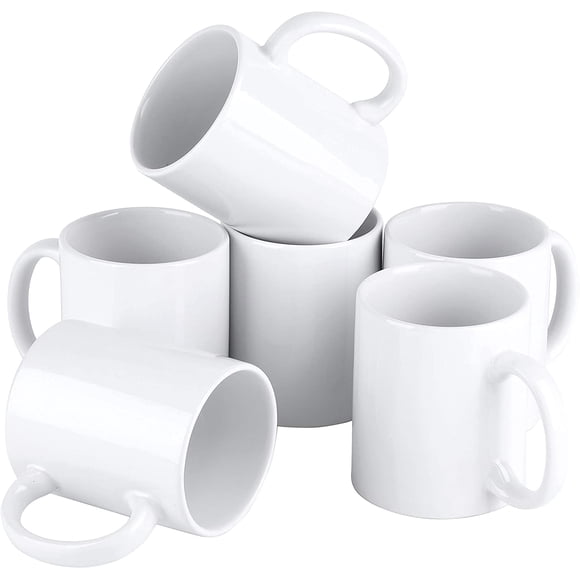 PreAsion 72 pcs 11 oz Blank Sublimation Ceramic Mugs Set Heating Transfer Press Sublimation Porcelain Mugs