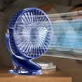 thumbnail image 2 of Rbaofujie Car Fans Usb Electric Fan Portable Electric Fan Bedroom Office Desktop Student Dormitory Fan Mini Clip-On Desktop Plug-In Electric Fan Fans for Camping, 2 of 6