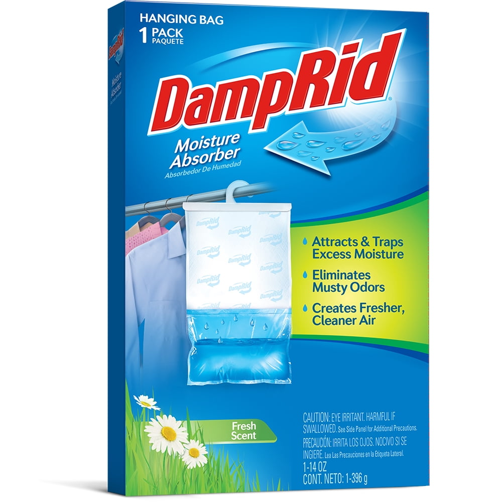 WM Barr & Dehumidifier FG80 Damprid; Granules In Hanging Bag Style; 14 Ounce; Not Refillable; Fresh Scent; Single