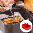 thumbnail image 3 of serony Air Friteuse Plaque de Cuisson Haute Température Rectangle Non-Fading Liner Réutilisable Silicone Panier Cuisine Barbecue Outil Gâteau Rouge 1pc, 3 of 6