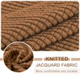 thumbnail image 3 of 2024 Jacquard Stretch Sofa Slipcover Textured Non Slip Couch Cover  Loveseat  Dark Gray, 3 of 6