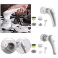 thumbnail image 4 of 1PC Trashcans For Bedroom Electric Spin Cleaning Tool 3 Brush Head Rechargeable Electric Cleaning Brush Multifunctional Electric Cleaning Brush Household Kitchen Bathroom Cleaning Tool Gray, 4 of 7