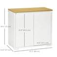 thumbnail image 3 of HOMCOM Storage Cabinet Sideboard Buffet Cabinet with 2 Doors White, 3 of 10