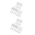 thumbnail image 4 of maskred Eco-Friendly Durable Plastic Forks Spoons and for Party Decor Silverware Silver 18.5cm 2Set, 4 of 6