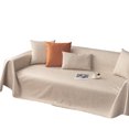 thumbnail image 1 of Couch Cover Sofa Cover Simple Solid ColorSectional Sofa Slipcover Wear-resistant Anti-slip Cushion, 1 of 7