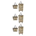 thumbnail image 4 of Ruiboury Foldable Shopping Trolley Bag Multifunctional And Fashionable Wide Application English newspaper 3Set, 4 of 6