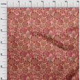 thumbnail image 3 of oneOone Polyester Spandex Red Fabric Floral Sewing Craft Projects Fabric Prints By Yard 56 Inch Wide, 3 of 4