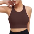thumbnail image 5 of Sleep Bra Women Seamless Bra Feature V-Neck Padded Bra Style W-1804 Coffee S, 5 of 5
