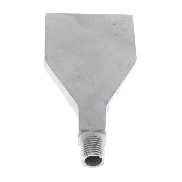 Buse de Pulvérisation d'Air Plat en Acier Inoxydable 1/4 Pouces Filetage Buse d'Air Argent
