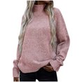 thumbnail image 2 of Fall Fashion Women Casual Comfortable Long Sleeve Turtleneck Sweater, 2 of 7