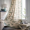 thumbnail image 1 of HLONK Bohemian Green Plant Rod Pocket Light Filtering Curtain  59 x 94 in, 1 of 5