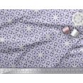 thumbnail image 3 of Soimoi Poly Georgette Fabric Floral Block Printed Fabric 1 Yard 52 Inch Wide, 3 of 5