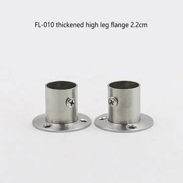 4 Pieces Curtain Rod Holder Stainless Steel Closet Clothes Bathroom Accessory Rail Pole Support End Mounted Hanger Bracket Removable Accessory