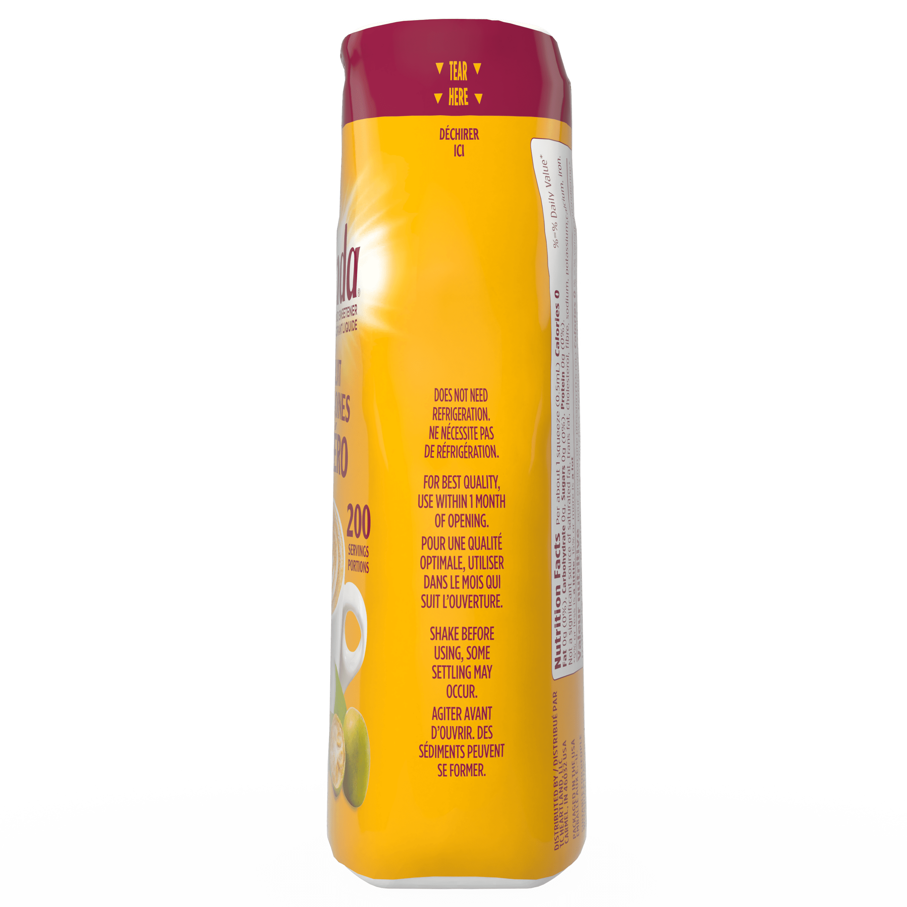Splenda, Keto, Fruit des Moines, liquide édulcorant sans calories, 100mL bouteille