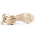 thumbnail image 4 of BLISSFUL STEP Women's Open Toe Back Ankle Tie Chunky Heel Sandals, 4 of 7
