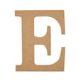 thumbnail image 1 of Plaid Unfinished Wood 5" Letter, E, 1 of 7