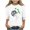 White, variant on Children's St. Patrick's Day Print 3/4 Sleeve Round Neck Top for Kids Long Sleeve Cute Casual Daily Wear