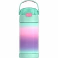 thumbnail image 1 of Thermos Kids Bouteille d'eau isolée sous vide avec paille rabattable, 355 ml, ombré, 1 of 5