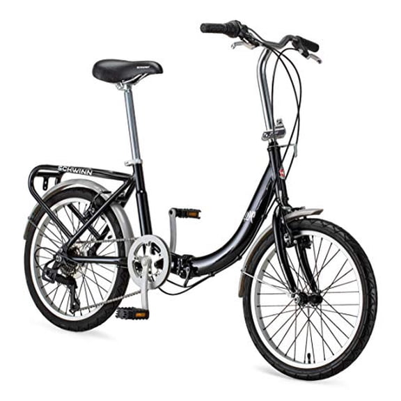 Schwinn Vélo Pliant à Boucle de 20 Pouces, Noir