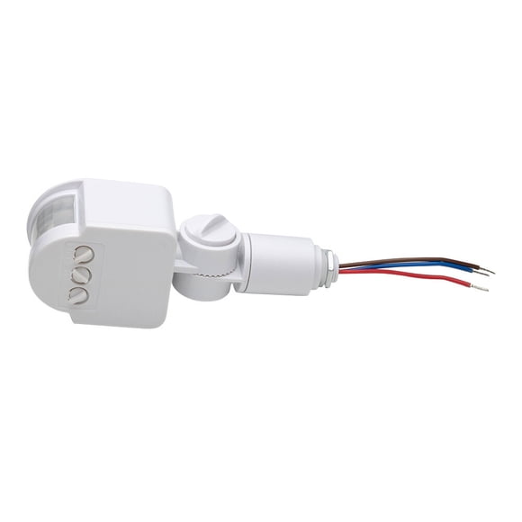FRCOLOR Interrupteur de Lumière de Mouvement pour Maison Intelligente, Lumière à Capteur de Mouvement avec Technologie Infrarouge pour des Solutions d'Éclairage Automatiques Écoénergétiques Blanc, 6,3 Pouces X 2,36 Pouces X 2,05 Pouces
