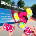 thumbnail image 2 of Contixo Remote Control Car, Stunt Racer, 360° Flip & Rotate, LED Lights, Wristband Controller, All-Terrain RC Cars for Kids, Pink, 2 of 6