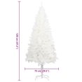 thumbnail image 2 of vidaXL Artificial Christmas Tree Lifelike Needles White 120 cm, 2 of 4