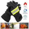 thumbnail image 2 of Qiilu Gants de Protection, Protection des Mains de Pompier, Gants de Pompier Ignifuges Résistants à la Chaleur, Imperméables, Respirants, Protection des Mains de Pompier Noir et Jaune, 2 of 8