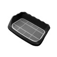 thumbnail image 3 of pitrice Pet Toilet Cleaning Tool Plastic Corner Lavatory Basin for Cat Dogs Ferret Black, 3 of 8