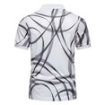 thumbnail image 4 of Cameland Mode Personnalité Homme Décontracté Ajusté Manches Courtes Imprimé T Manches Courtes Col Rabattu Blouse et Chemise, 4 of 9