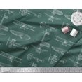 thumbnail image 3 of Soimoi Rayon Fabric Check & Airplane Transport Printed Fabric 1 Yard 56 Inch Wide, 3 of 3