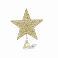 thumbnail image 2 of Pisexur Christmas Decorations Xmas Tree Decor Christmas Tree Decoration Lights Led Copper Wire Star Lights Wrought Iron Glitter Christmas Tree Top Star With String Lights, 2 of 6