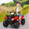 thumbnail image 2 of Costway 6V Kids ATV Quad Electric Ride On Car Toy Toddler w/LED Light&MP3 Red, 2 of 10