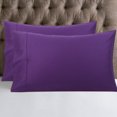 thumbnail image 1 of PiccoCasa Pillowcase Set of 2, Soft Cotton with Envelope Grape King, 1 of 7