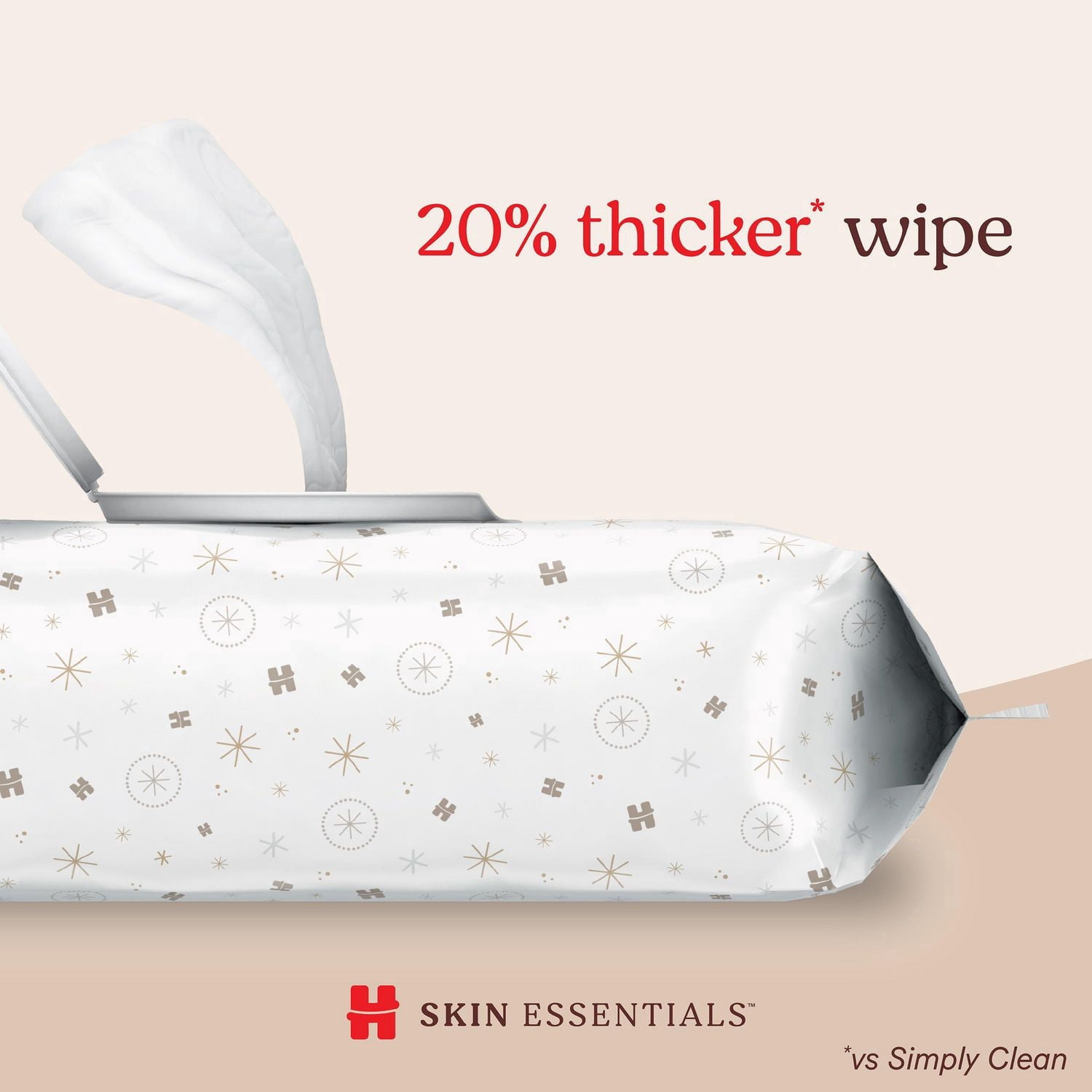 Lingettes pour bébés Huggies Skin Essentials, 2 emballages à couvercle rabattable (112 lingettes)