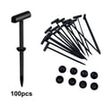 thumbnail image 2 of Oliegs 100 Pcs Universal Nylon Tie Buckle Upgrade Tie Buckle Zip Tie Clips For Multifunctional Nylon Zip Ties T Type Head Zip Ties With Screw Hole For Automotive Engine Home 9cm, 2 of 6