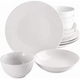 thumbnail image 4 of Gibson Home Classic Pearl Coupe 12 Piece Fine Ceramic Double Bowl Dinnerware Set, 4 of 8