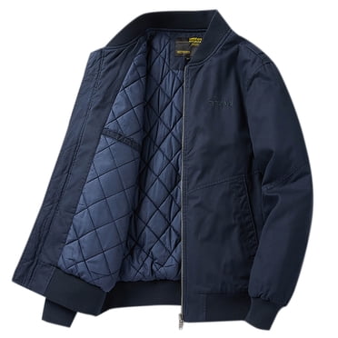 Pisexur Mens Winter Jacket Zipper Long Sleeve Cotton Jacket Casual Solid Color Oversized Windbreaker Winter Coats for Men Plus Size Warming Jacket with Pockets M-4XL