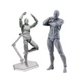 thumbnail image 4 of Customizable Action Figure Body with Holder, Durable PVC, Great Helper for Drawing Sketch - Widely  Drawing Mannequin for Family Office, 4 of 8