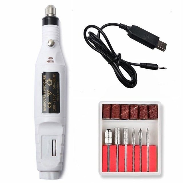 Professional Electric Manicure Machine Nail Drill Bits Kit Nail File Art Tool Pedicure Gel Polish Remover