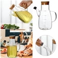 thumbnail image 1 of Oil Bottle for Household Kitchen Glass Flavoring Pot with Graduated High Borosilicate Olecranon Spillproof Glass Oil Container for Cooking, 1 of 7