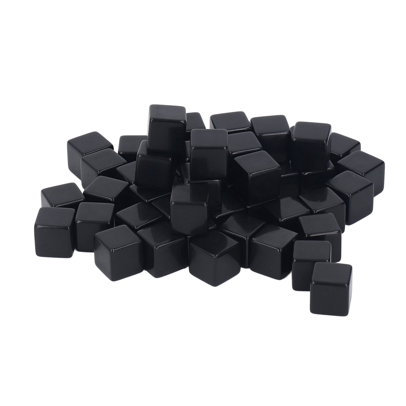 50 Pcs Six Côtés, Carré Petit Écrire Essuyer pour Jeux de Société Enseignement Numérique