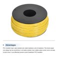 thumbnail image 3 of Uxcell 20AWG Stranded Wire Hookup 30M/100ft Yellow, Electrical Wire UL1007 Spool, 3 of 6