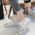 thumbnail image 4 of Cameland Women's Plus-size Flat Color-matching Rhinestones Slip-on Loafers, 4 of 6