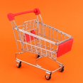 thumbnail image 2 of Mini Shopping Trolley Supermarket Cart Pet Toy Bird Parrot Intelligence Growth, 2 of 8